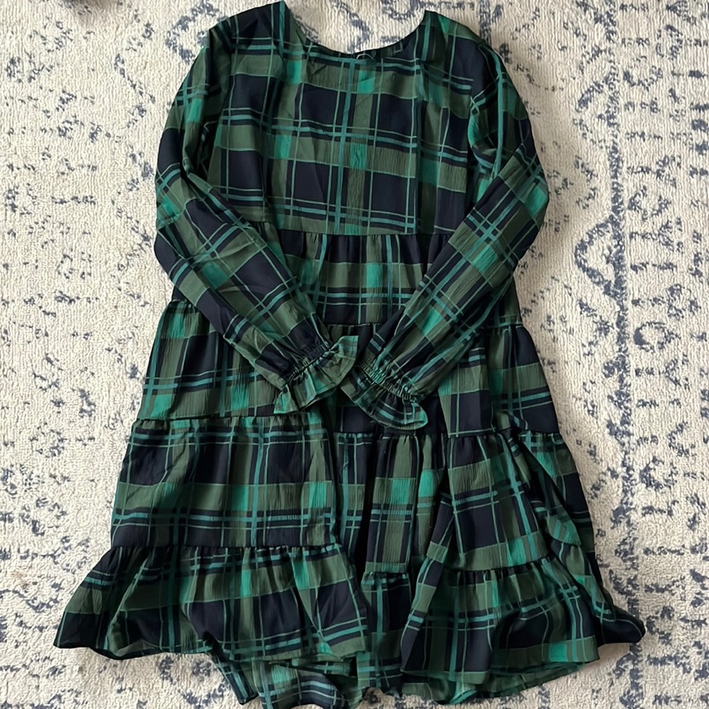 Women’s Green Plaid Christmas Dress size Small